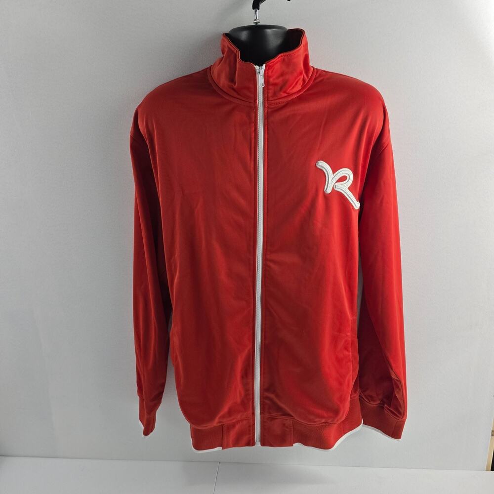 Rocawear Men’s Red Full Zip Track Jacket 2XL Polyester Retro Y2K Style‎ 6607